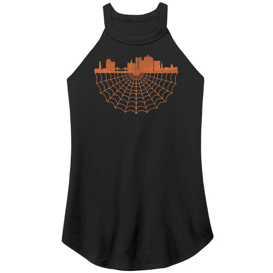 Spiderweb Skyline | Tri Rocker Tank